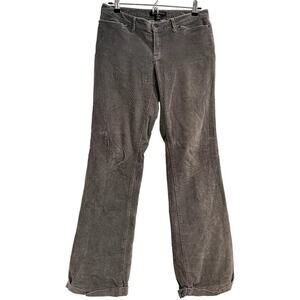 Banana Republic Corduroy Pants Women 2 Brown Green Stretch VTG Retro Y2K Style